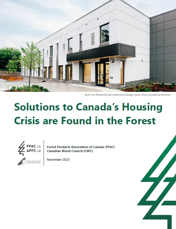 Solutions to Canada's Housing Crisis are Found in the Forest